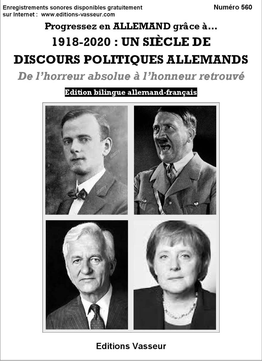 Progressez en ALLEMAND grâce à...  « 1918-2020 : UN SIÈCLE DE DISCOURS POLITIQUES ALLEMANDS »