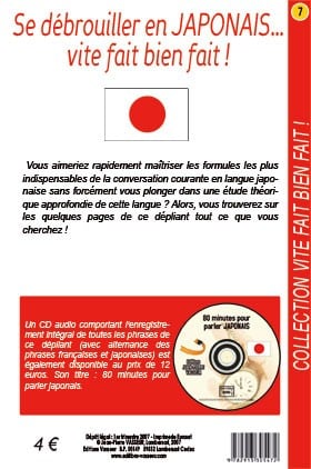 Couverture du livre « Se debrouiller en japonais... vite fait bien fait ! »