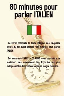 Couverture du livre « 80 minutes pour... parler italien »