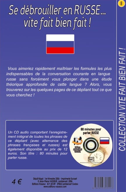 Couverture du livre « Se debrouiller en russe ...vite fait bien fait »