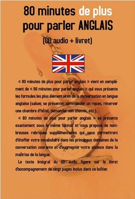 Couverture du livre « 80 minutes DE PLUS pour parler... anglais »