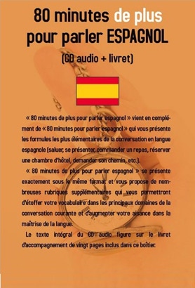 Couverture du livre « 80 minutes DE PLUS pour parler... espagnol »