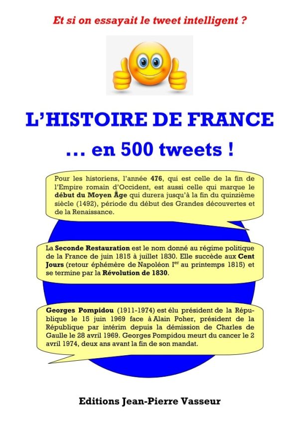 Couverture du livre « L'histoire de France ... en 500 tweets ! »