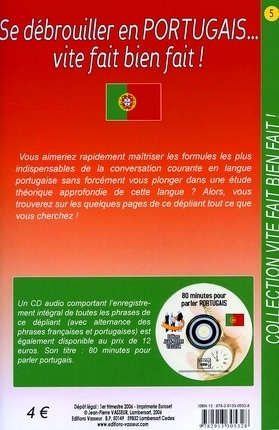Couverture du livre « Se debrouiller en portugais... vite fait bien fait ! »