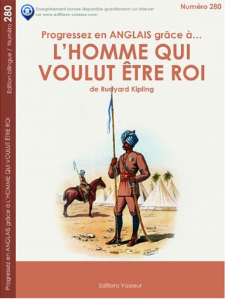 Couverture du livre « Progressez en ANGLAIS grâce à… L’HOMME QUI VOULUT ÊTRE ROI »