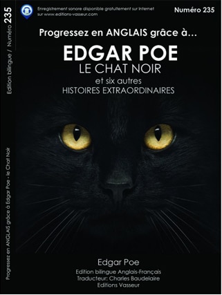 Couverture du livre « Progressez en ANGLAIS grâce à…EDGAR POE LE CHAT NOIR et six autres HISTOIRES EXTRAORDINAIRES »