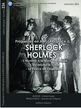Couverture du livre « Progressez en ANGLAIS grâce à… SHERLOCK HOLMES (6) ! »