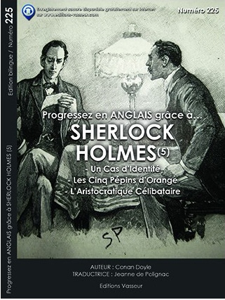 Couverture du livre « Progressez en ANGLAIS grâce à… SHERLOCK HOLMES (5) ! »