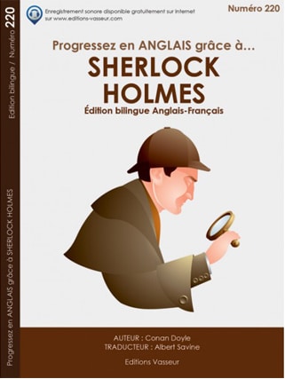Couverture du livre « Progressez en ANGLAIS grâce à… SHERLOCK HOLMES ! »