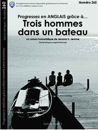 Couverture du livre « Progressez en ANGLAIS grâce à… TROIS HOMMES DANS UN BATEAU »