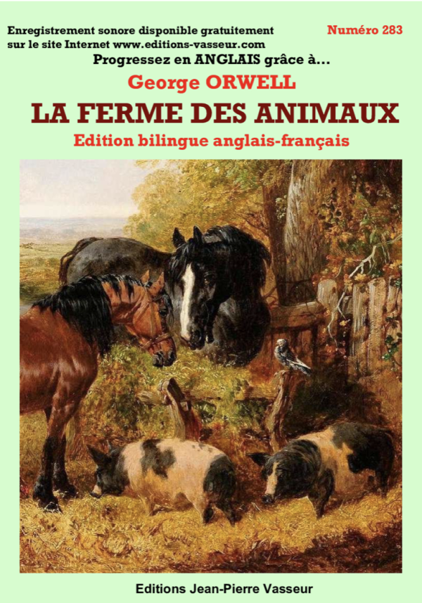 Couverture du livre « Progressez en ANGLAIS grâce à… LA FERME DES ANIMAUX (George Orwell) »