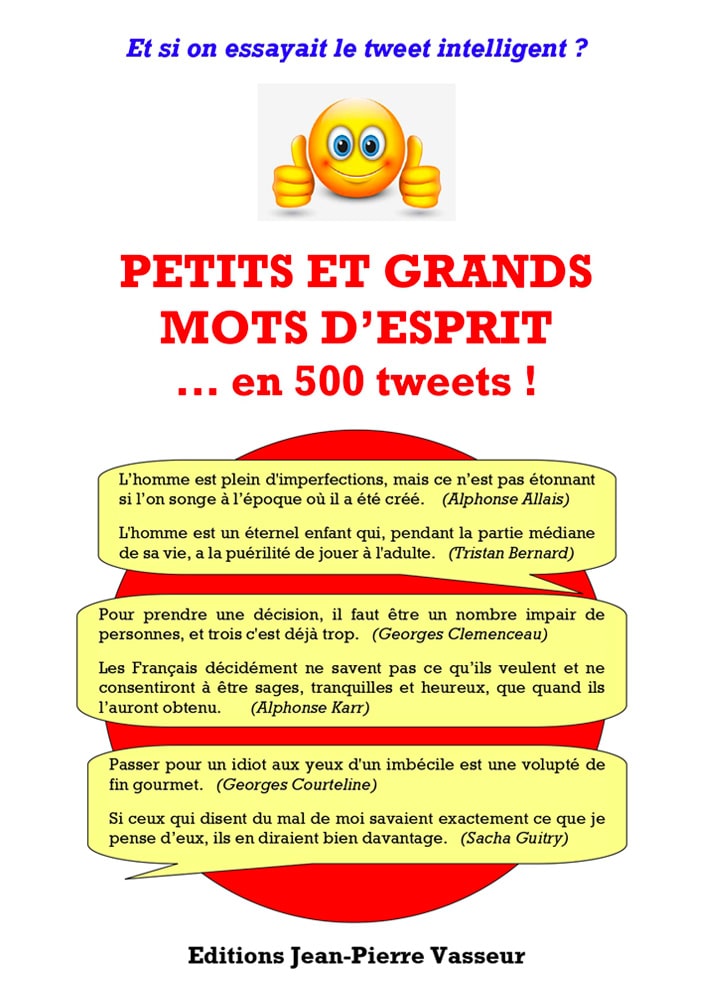 Couverture du livre « Petits et grands mots d'esprit... en 500 tweets ! »