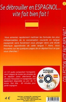 Couverture du livre « Se debrouiller en espagnol... vite fait bien fait ! »